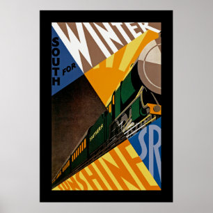 South for Winter Sunshine Poster
