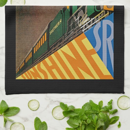 South for Winter Sunshine Theedoek (Gevouwen)