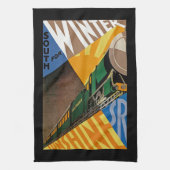 South for Winter Sunshine Theedoek (Verticaal)