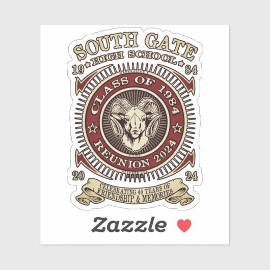 South Gate H.S. Custom-Cut Vinyl Sticker (Vel)