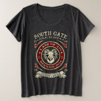 South Gate H.S. Rams T-shirt met lange mouwen voor