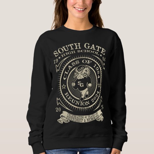 South Gate High Ramsey monochroom sweatshirt (Voorkant)