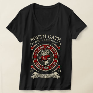 South Gate High School T-shirt Ramsey voor & achte