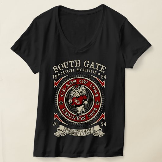 South Gate High School T-shirt Ramsey voor & achte (Laagn)