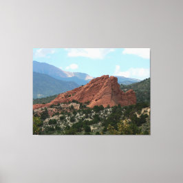 South Gateway Rock, Garden of the Gods, Colorado Canvas Afdruk