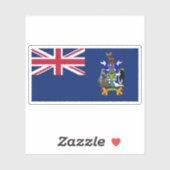 South Georgia and the South Sandwich Islands flag Sticker (Vel)