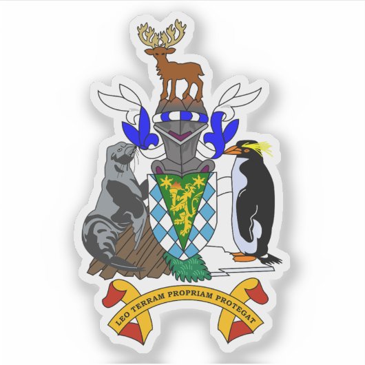 South Georgia & the South Sandwich Islands emblem Sticker (Voorkant)