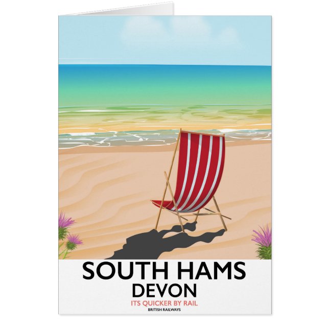 South Hams Devon strandposter (Voorkant)