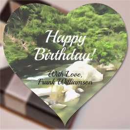 South Happy Birthday 0365 Hart Sticker