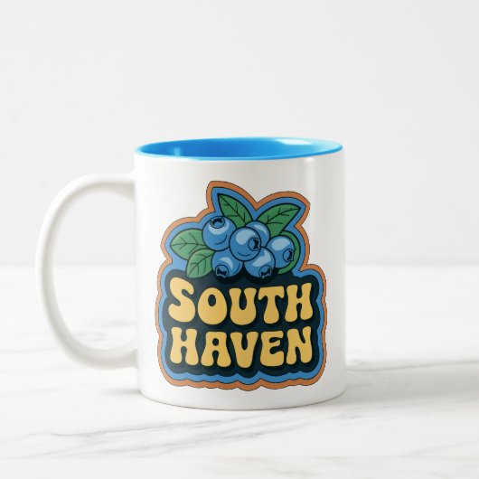 South Haven 70s Retro Michigan  Koffie Mok (Links)
