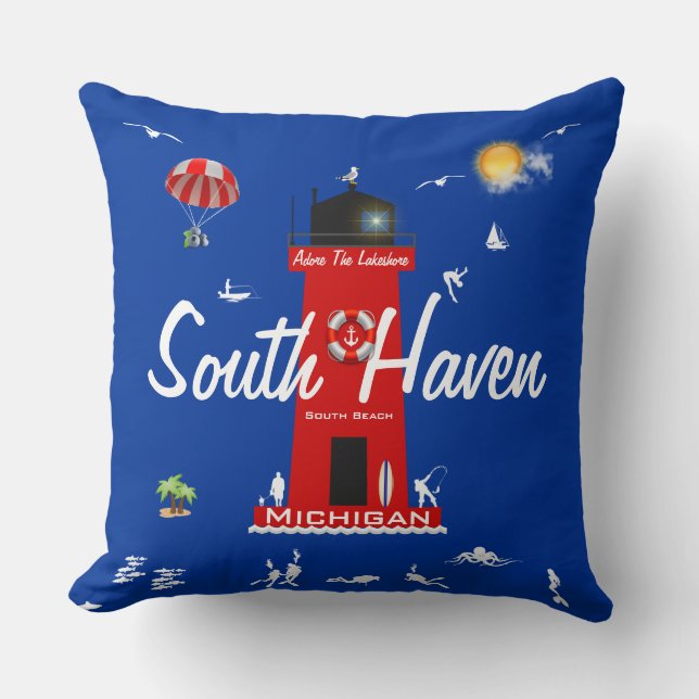 South Haven - Adore The Lakeshore Kussen (Voorkant)
