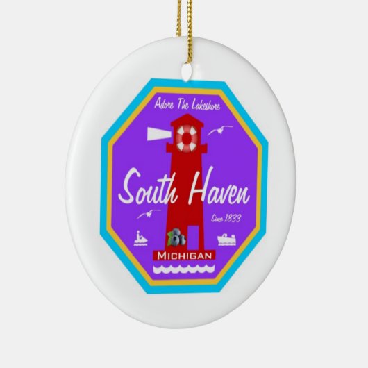 South Haven Keramisch Ornament (Rechts)