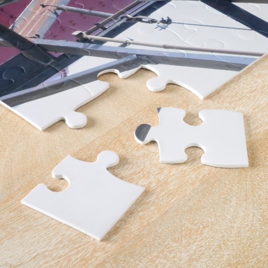 South Haven Lighthouse Afbeelding is opgericht als Legpuzzel (Zijkant)