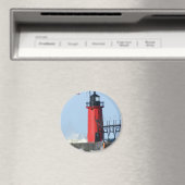 South Haven Lighthouse Magneet (Insitu (Vaatwasser))