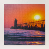 South Haven, MI Lighthouse Puzzle Legpuzzel (Verticaal)