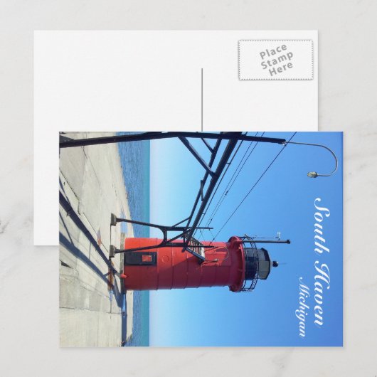 South Haven Michigan Briefkaart (Voorkant / Achterkant)