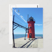 South Haven Michigan Briefkaart (Voorkant / Achterkant)