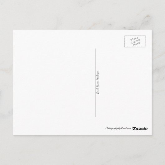 South Haven, Michigan  Icebergs vuurtoren Briefkaart (Achterkant)