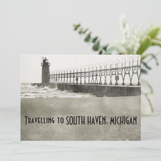 South Haven Michigan Kaart (Staand voorkant)