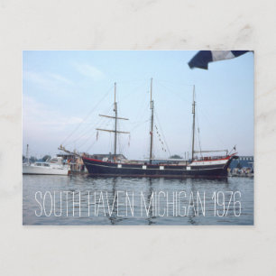 South Haven Michigan Tall Ship 1976, Verenigde Sta Briefkaart