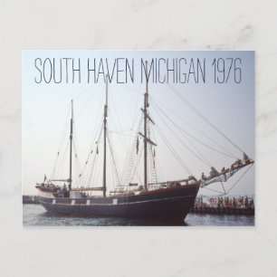 South Haven Michigan Tall Ship 1976, Verenigde Sta Briefkaart
