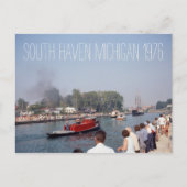 South Haven Michigan Tugboat 1976 Briefkaart (Voorkant)