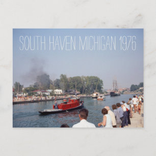 South Haven Michigan Tugboot 1976 Briefkaart