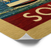 South Haven Sailboot Vintage Travel Michigan Poster (Hoek)