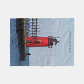 South Haven South Pierhead Light-deken Fleece Deken (Voorkant (Horizontaal))