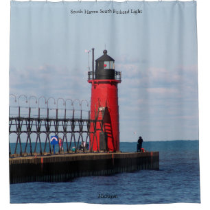 South Haven South Pierhead Light douchergordijn Douchegordijn