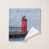 South Haven South Pierhead Light-handdoekset Bad Handdoek (Wasdoekje)