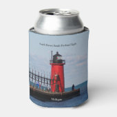 South Haven South Pierhead Light koelbox Blikjeskoeler (Blikje Voorkant)