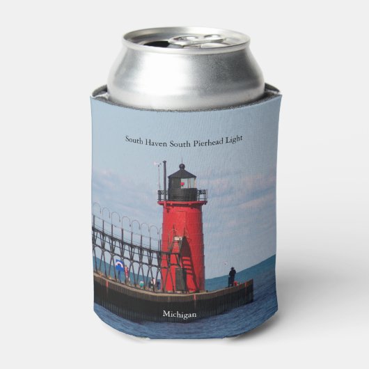 South Haven South Pierhead Light koelbox Blikjeskoeler (Blikje Voorkant)