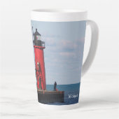 South Haven South Pierhead Light latte mok (Rechterhoek)