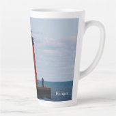 South Haven South Pierhead Light latte mok (Rechts)
