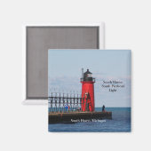 South Haven South Pierhead Light magnet (Voorkant / Achterkant)
