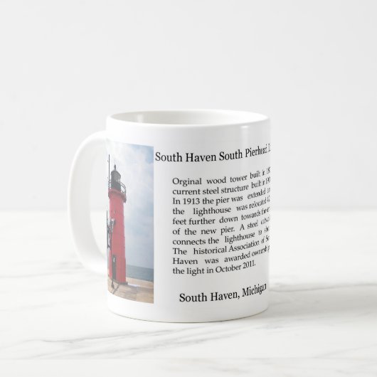 South Haven South Pierhead Light mok (Voorkant links)