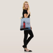 South Haven South Pierhead Light over de hele canv Tote Bag (Op model)