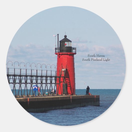 South Haven South Pierhead Light sticker (Voorkant)