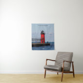 South Haven South Pierhead Light tapestry Wandkleed (In situ)