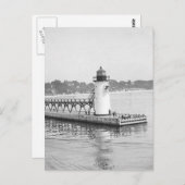 South Haven South Pierhead Lighthouse Briefkaart (Voorkant / Achterkant)