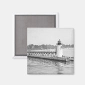South Haven South Pierhead Lighthouse Magneet (Voorkant / Achterkant)