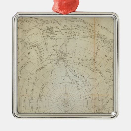 South Hemisphere Metalen Ornament (Voorkant)