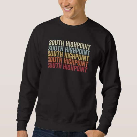 South Highpoint Florida South Highpoint FL Retro V Trui (Voorkant)