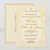 South Indian Wedding Invitation  Kaart (Voorkant / Achterkant)