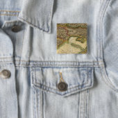 South Inverness Shire Vierkante Button 5,1 Cm (In situ)