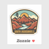 South Jacksonville, Illinois  Sticker (Vel)