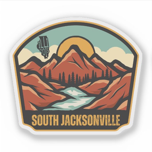 South Jacksonville, Illinois  Sticker (Voorkant)