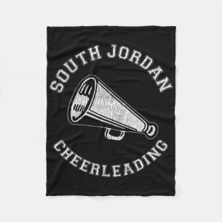 South Jordan Cheer Distressed Retro 90's Cheerlead Fleece Deken