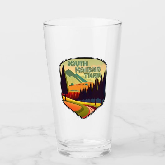 South Kaibab Trail Grand Canyon Arizona Kleuren Glas (Voorkant)